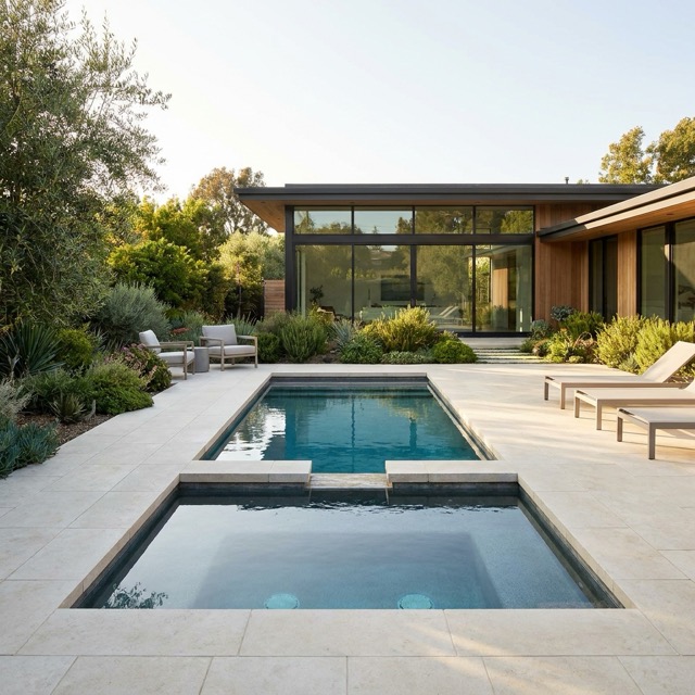 spool pool Maine - spa and pool combination