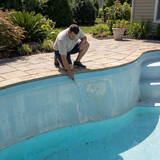 fiberglass pool troubleshooting Maine - structural and surface