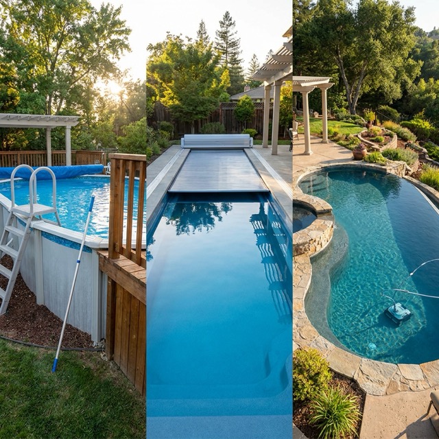 pool type comparison Maine - cost, lifespan, and maintenance