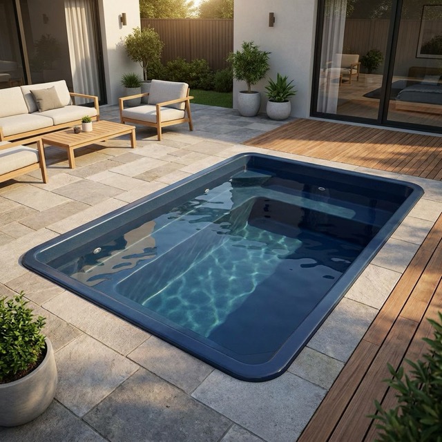 fiberglass plunge pool cost Maine - sizes and pricing