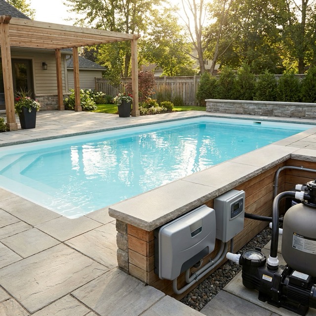 fiberglass pool salt system Maine - compatibility and installation